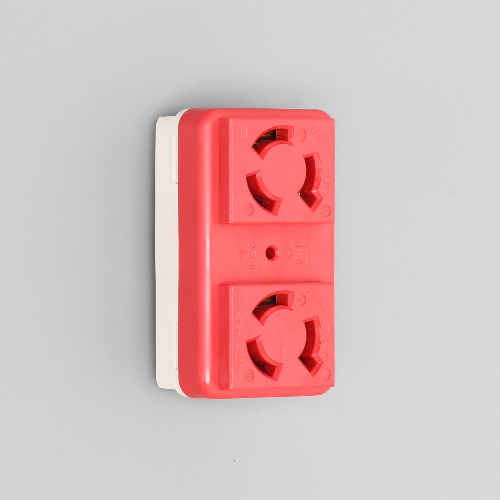 2Pole 3Wire Grounding 15A 250V (NEMA L615) Panel Mount Duplex Outlet 3127HDRD AMERICAN DENKI