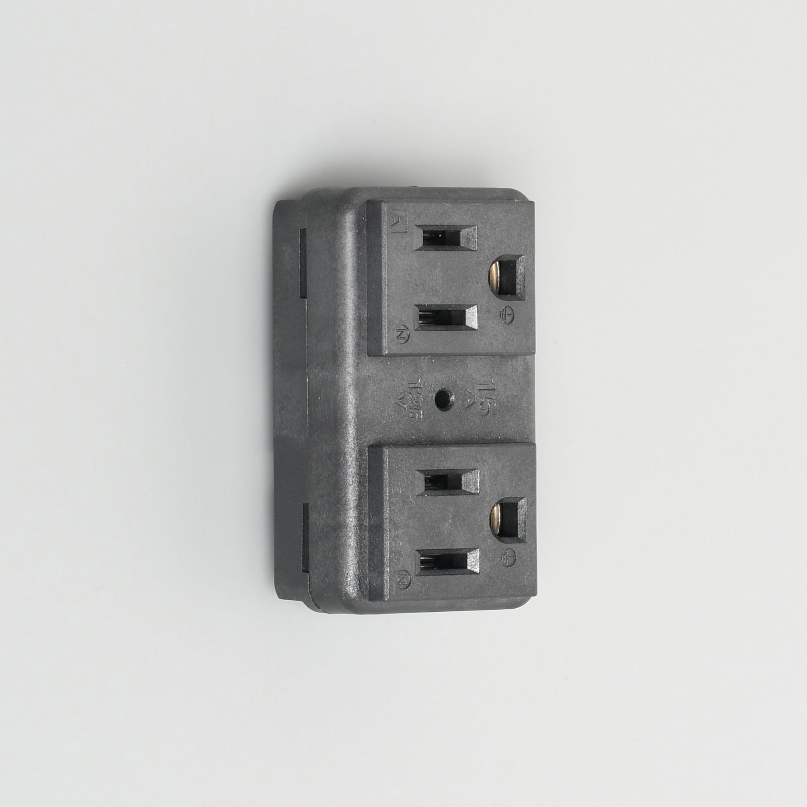 2Pole 3Wire Grounding 15A 125V (NEMA 515) Hyper Panel Mount Outlet 7117GHDXL AMERICAN DENKI