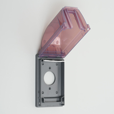 WATERPROOF LIFT COVER PLATE FOR RECEPTACLE