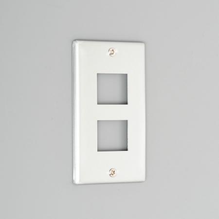 Wall Plate for Horizontal Duplex Receptacle [Aluminum]