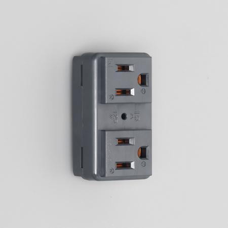 Panel Mount Duplex Outlet