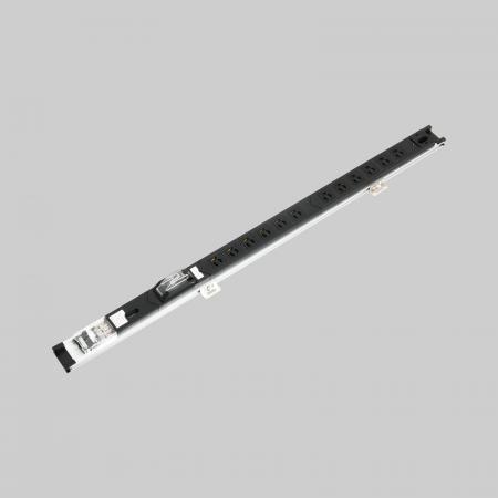 0U Rack Mount PDU, Input 20A/Output 15A Clamp Locking