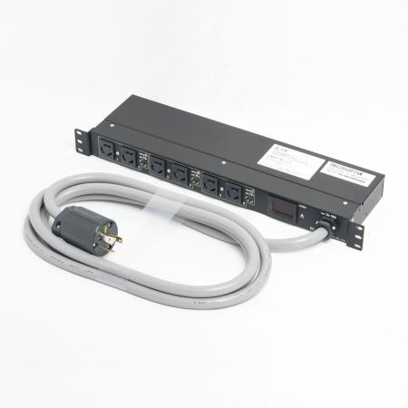 1U Rack Mount PDU, Input 30A/Output NEMA L6-15R with Ammeter