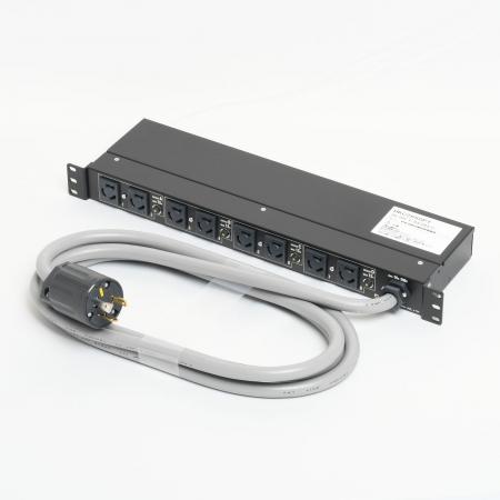 1U Rack Mount PDU, Input 30A/Output NEMA L6-15R