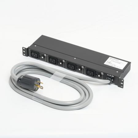 1U Rack Mount PDU, Input 30A/Output IEC C19