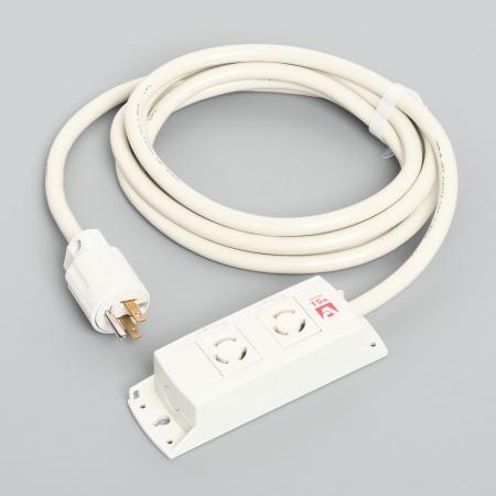 Multiuse Power Strip, 2 Twist Locking Outlet with 5m Cord and Straight Blade Plug