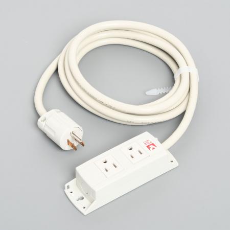 Multiuse Power Strip, 2 Straight Blade Outlet with 5m Cord and Straight Blade Plug