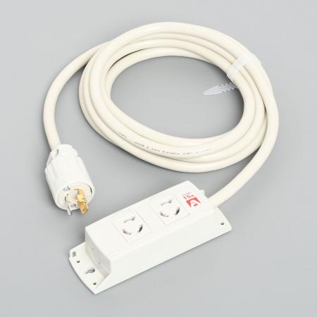 Multiuse Power Strip, 2 Twist Locking Outlet with 5m Cord and Twist Locking Plug