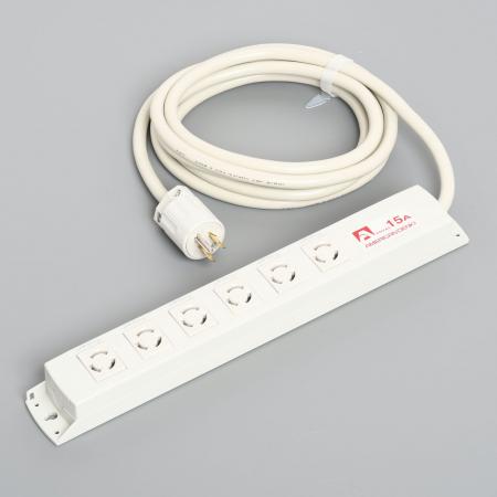 Multiuse Power Strip, 6 Twist Locking Outlet with 5m Cord and Straight Blade Plug