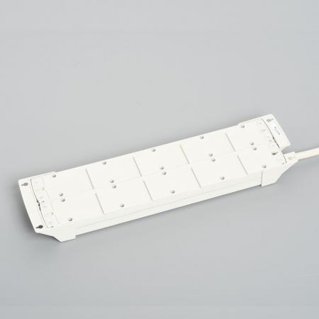 Para Tap:Horizontal Power Strip, 12 Straight Blade Outlet with 3m Cord and Straight blade Plug