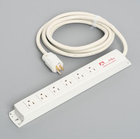 Multiuse Power Strip, 6 Straight Blade Outlet with 5m Cord and Straight Blade Plug