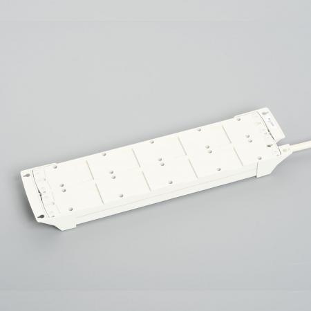 Para Tap:Horizontal Power Strip, 12 Clamp Locking Outlet with 3m Cord and Harness Plug