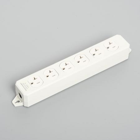 Multiuse Power Strip, 6 Straight Blade Outlet