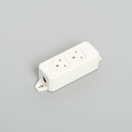 Multiuse Power Strip, 2 Straight Blade Outlet