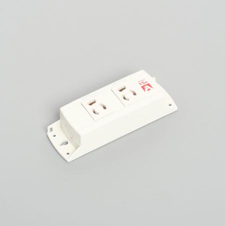 Multiuse Power Strip, 2 Clamp Locking Outlet
