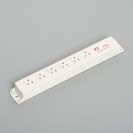 Multiuse Power Strip, 6 Straight Blade Outlet