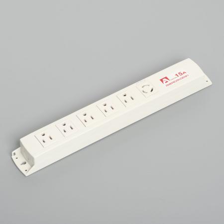 Multiuse Power Strip, 6 Combinaton Outlet