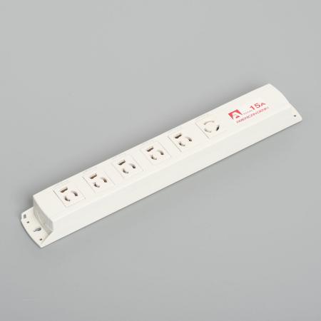 Multiuse Power Strip, 6 Combinaton Outlet