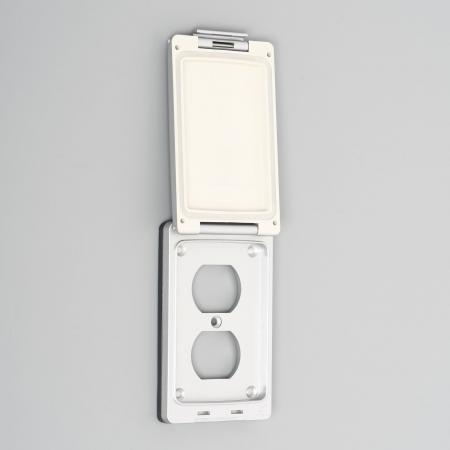 Sealock Plate: Dust & Jet Proof Lift Cover Plate [Silver Color]