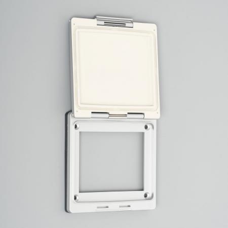 Sealock Plate: Dust & Jet Proof Lift Cover Plate [Silver Color]