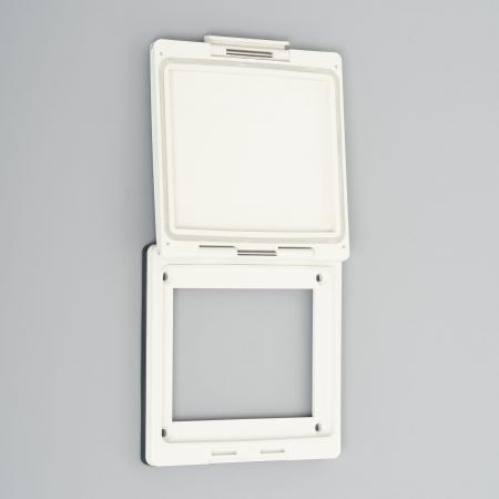 Sealock Plate: Dust & Jet Proof Lift Cover Plate [White Color]