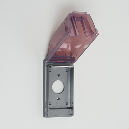 WATERPROOF LIFT COVER PLATE FOR RECEPTACLE