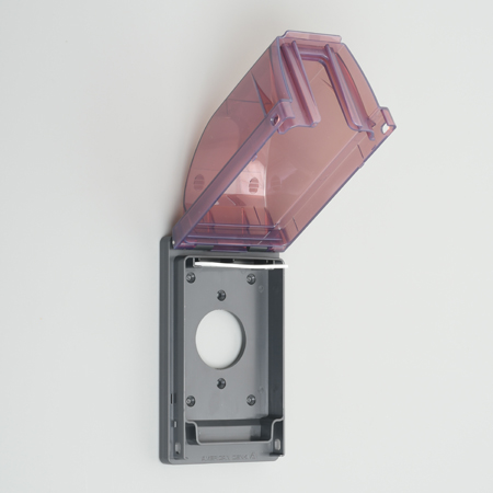 WATERPROOF LIFT COVER PLATE FOR RECEPTACLE